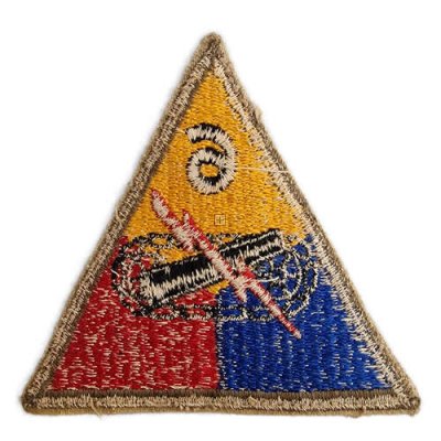 US PATCH 6TH ARMOURED DIVISION ORIGINALE